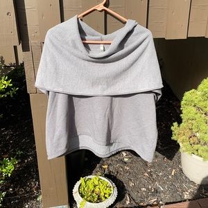 Fluxus Cowlneck cape sweatshirt